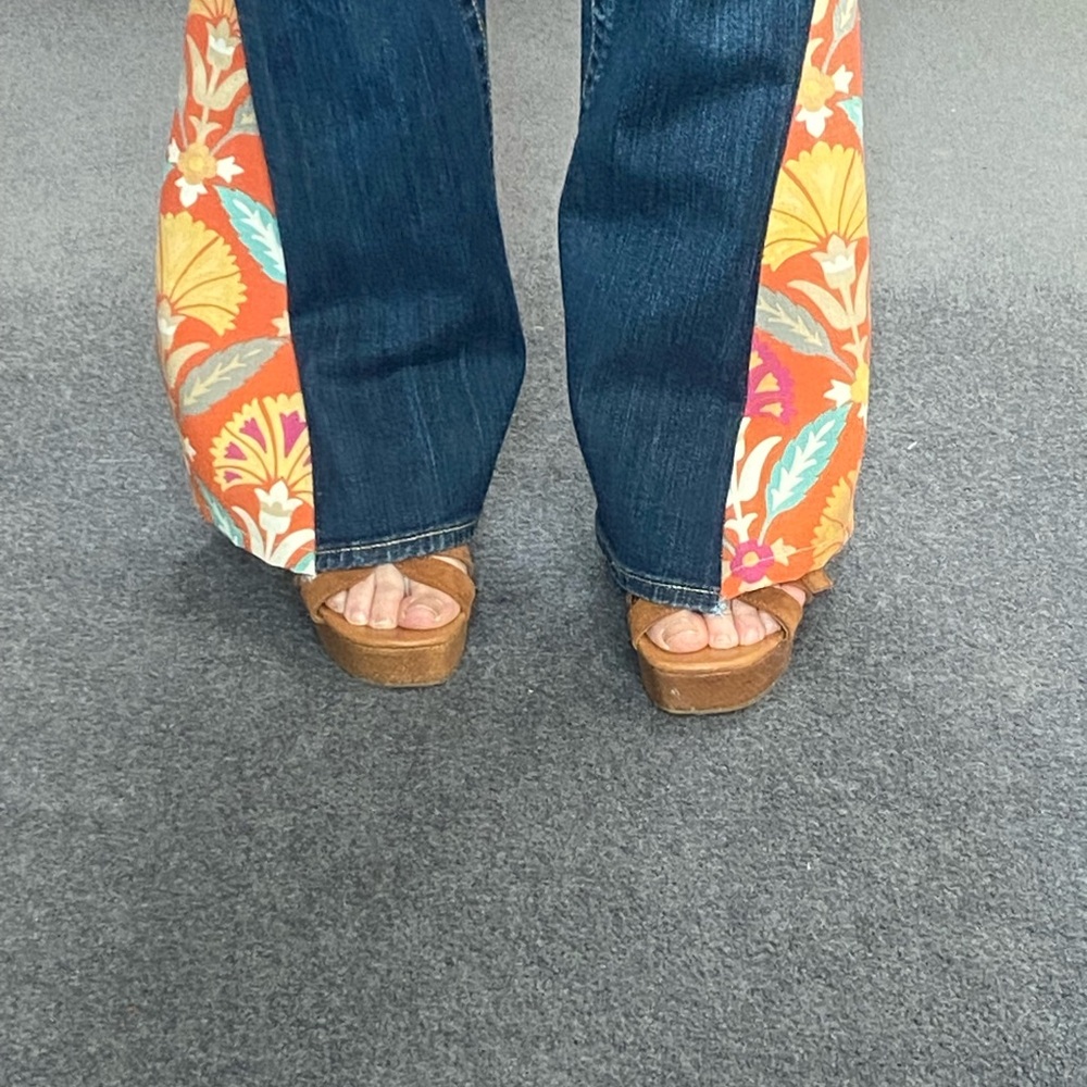 Floral panel Women's Jeans